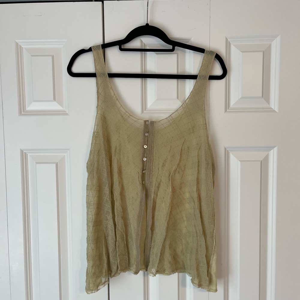 LIGHT GREEN TANK TOP
